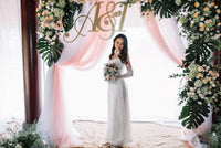 White Bridal Ao Dai | Vietnamese Lace Bridal Dress (#ISABELLE) - Dream Dresses by P.M.N.