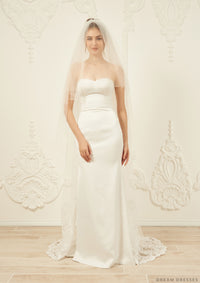 Drop Veil with Blusher (#Dione) - Dream Dresses by P.M.N.