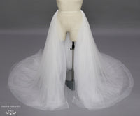 Detachable Bridal Tulle Overskirt with Horsehair Trim (#Lamia) - Dream Dresses by P.M.N.