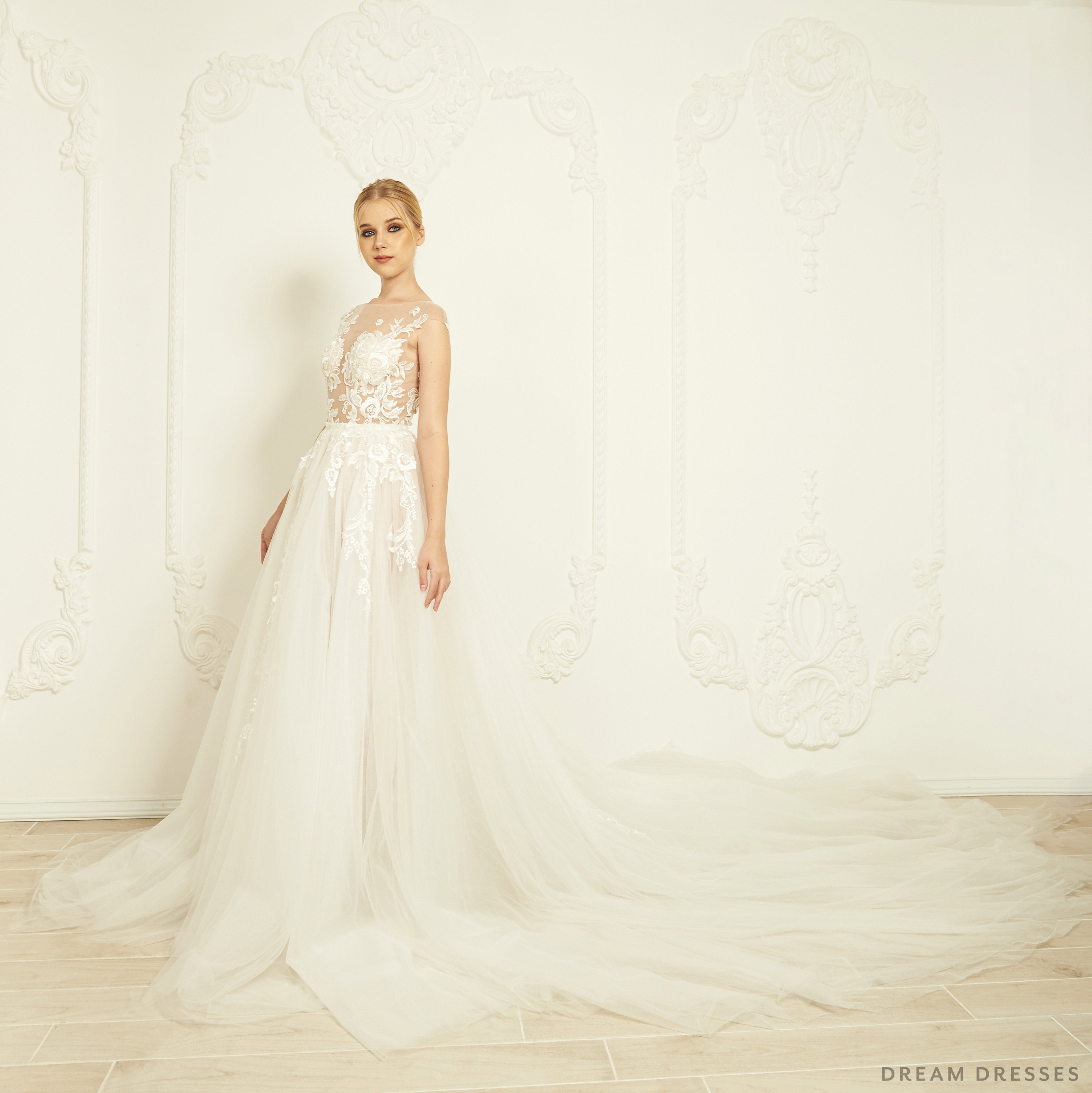 Detachable Bridal Overskirt (#Savia)