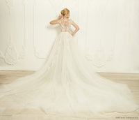 Detachable Bridal Overskirt (#Savia) - Dream Dresses by P.M.N.