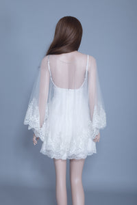 Lace Bridal Cape (#Leora) - Dream Dresses by P.M.N
 - 3