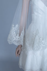 Lace Bridal Cape (#Leora) - Dream Dresses by P.M.N
 - 6