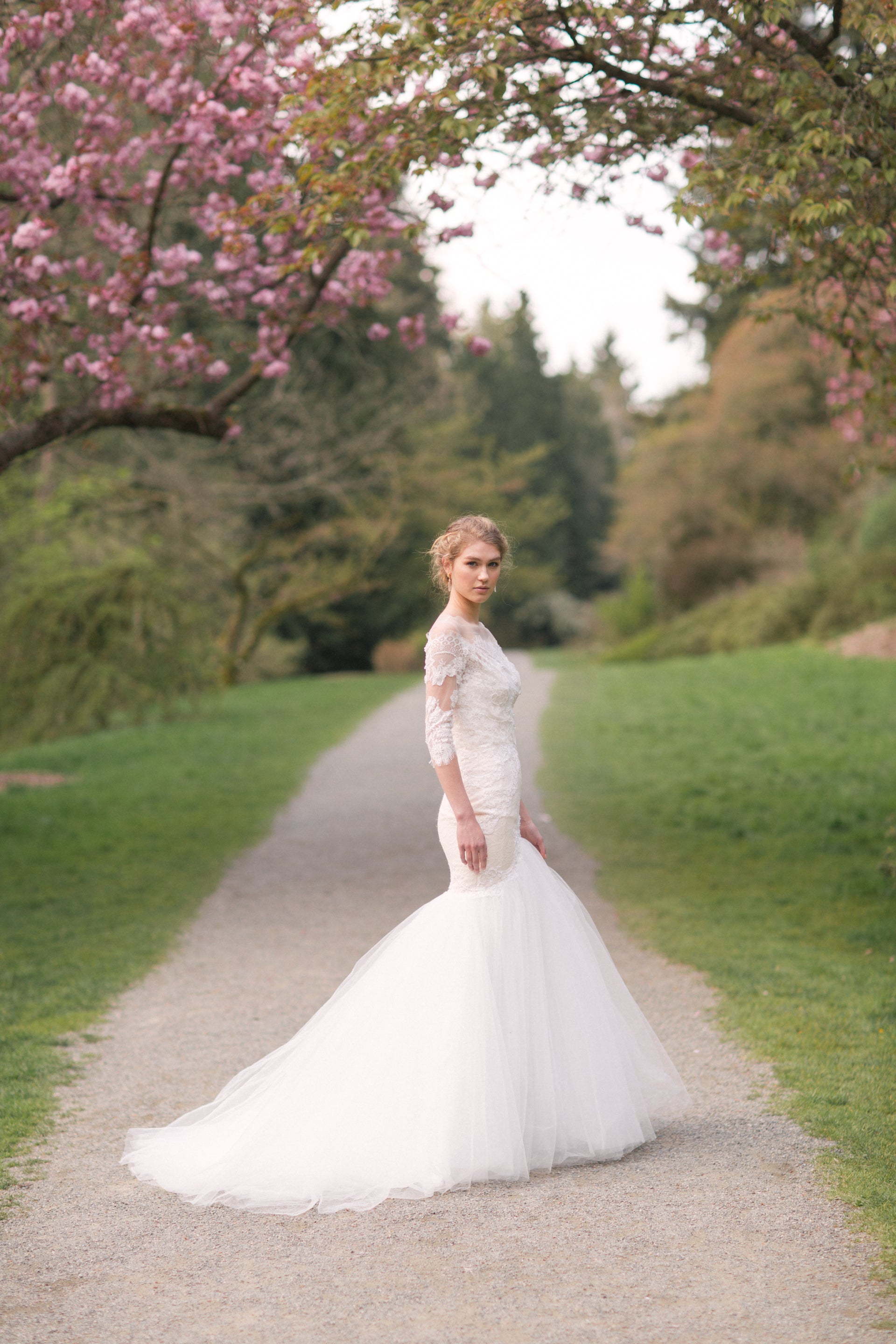 3/4 Sleeves Lace Wedding Gown (#Lucilla) - Dream Dresses by P.M.N.
