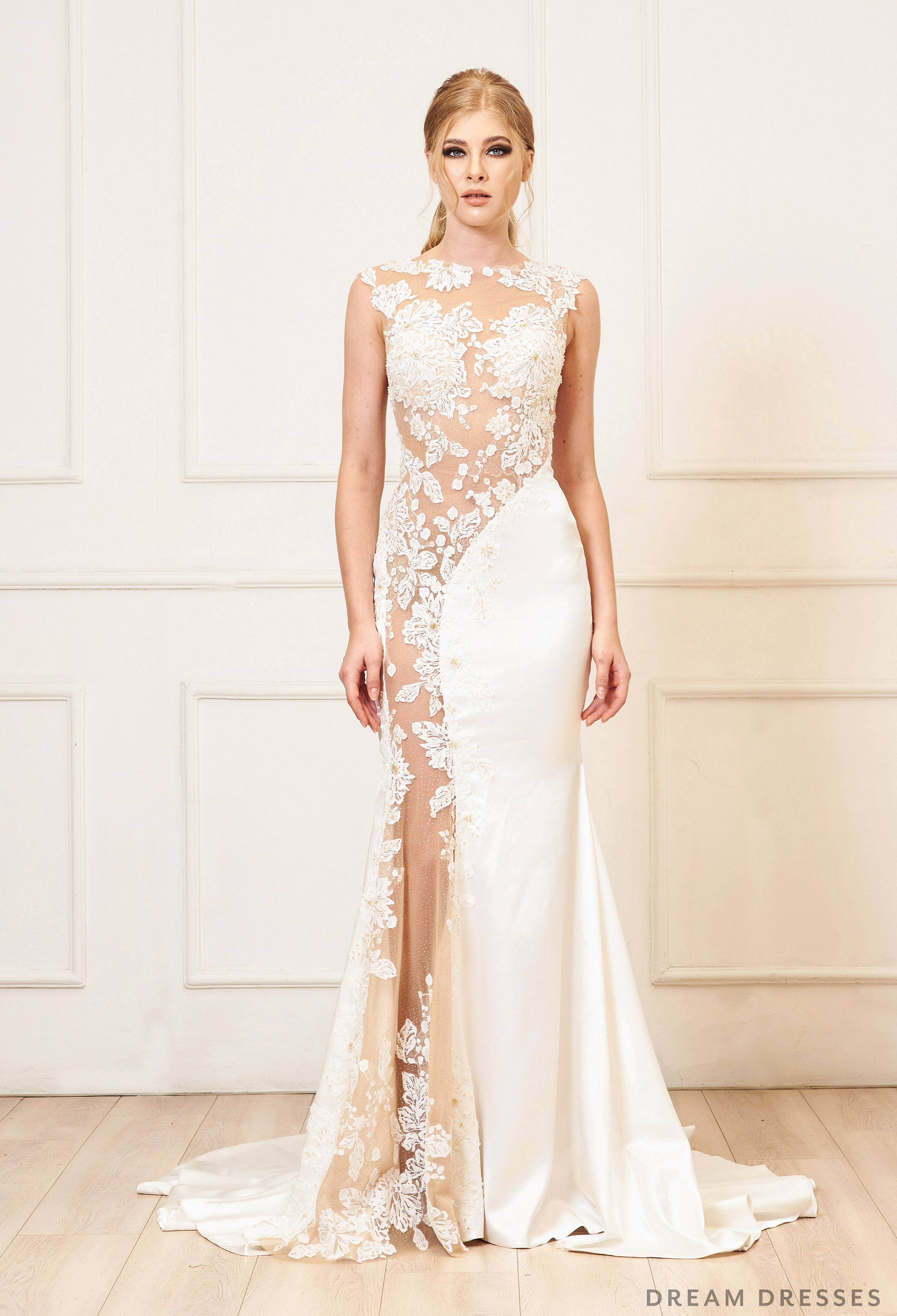 Illusion Cut-Out Wedding Dress Lucille | Dream Dresses Illusion Cut-Out Wedding Dress Lucille | Dream Dresses