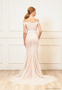 Ostrich Feather Wedding Gown (#Stella) - Dream Dresses by P.M.N.