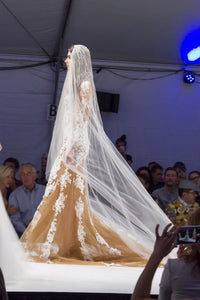 Cathedral Beaded Bridal Veil (#SS16106) - Dream Dresses by P.M.N
 - 12