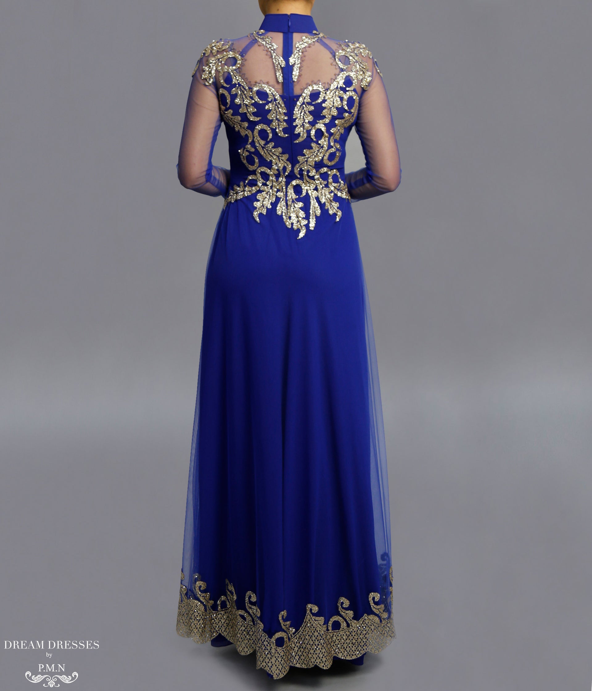 Blue Ao Dai / Mother of The Bride Ao Dai (#SOFIA) - Dream Dresses by P.M.N.