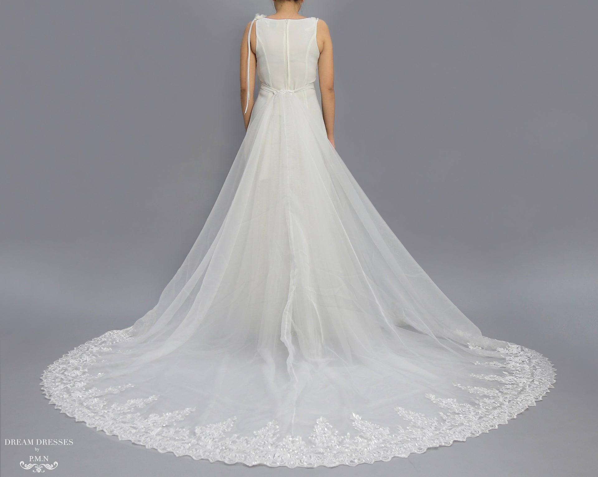 Detachable Cathedral Wedding Train (#Jasmine) - Dream Dresses by P.M.N.