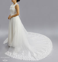 Detachable Cathedral Wedding Train (#Jasmine) - Dream Dresses by P.M.N.