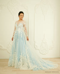 Blue Wedding Dress (#Madeleine) - Dream Dresses by P.M.N.