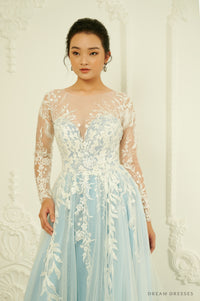 Blue Wedding Dress (#Madeleine) - Dream Dresses by P.M.N.