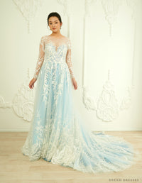 Blue Wedding Dress (#Madeleine) - Dream Dresses by P.M.N.