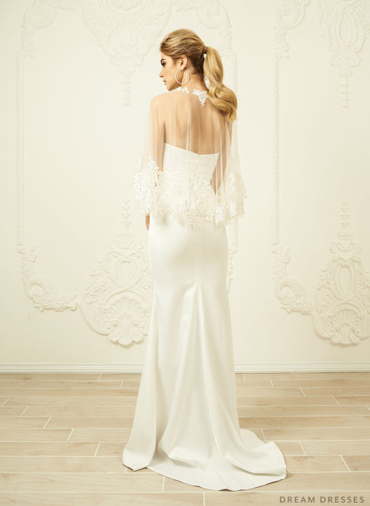 Lace Wedding Cape (#MAGGIA ) - Dream Dresses by P.M.N.