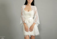 Bell Sleeve Bridal Lace Robe (#Miriam) - Dream Dresses by P.M.N.