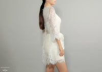 Bell Sleeve Bridal Lace Robe (#Miriam) - Dream Dresses by P.M.N.