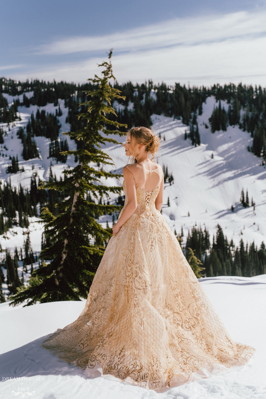 Gold Ball Gown (#Theia) - Dream Dresses by P.M.N.