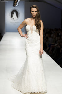 Strapless Plunging Neckline Mermaid Wedding Dress (Style Rosaleen #PB252) - Dream Dresses by P.M.N
 - 4