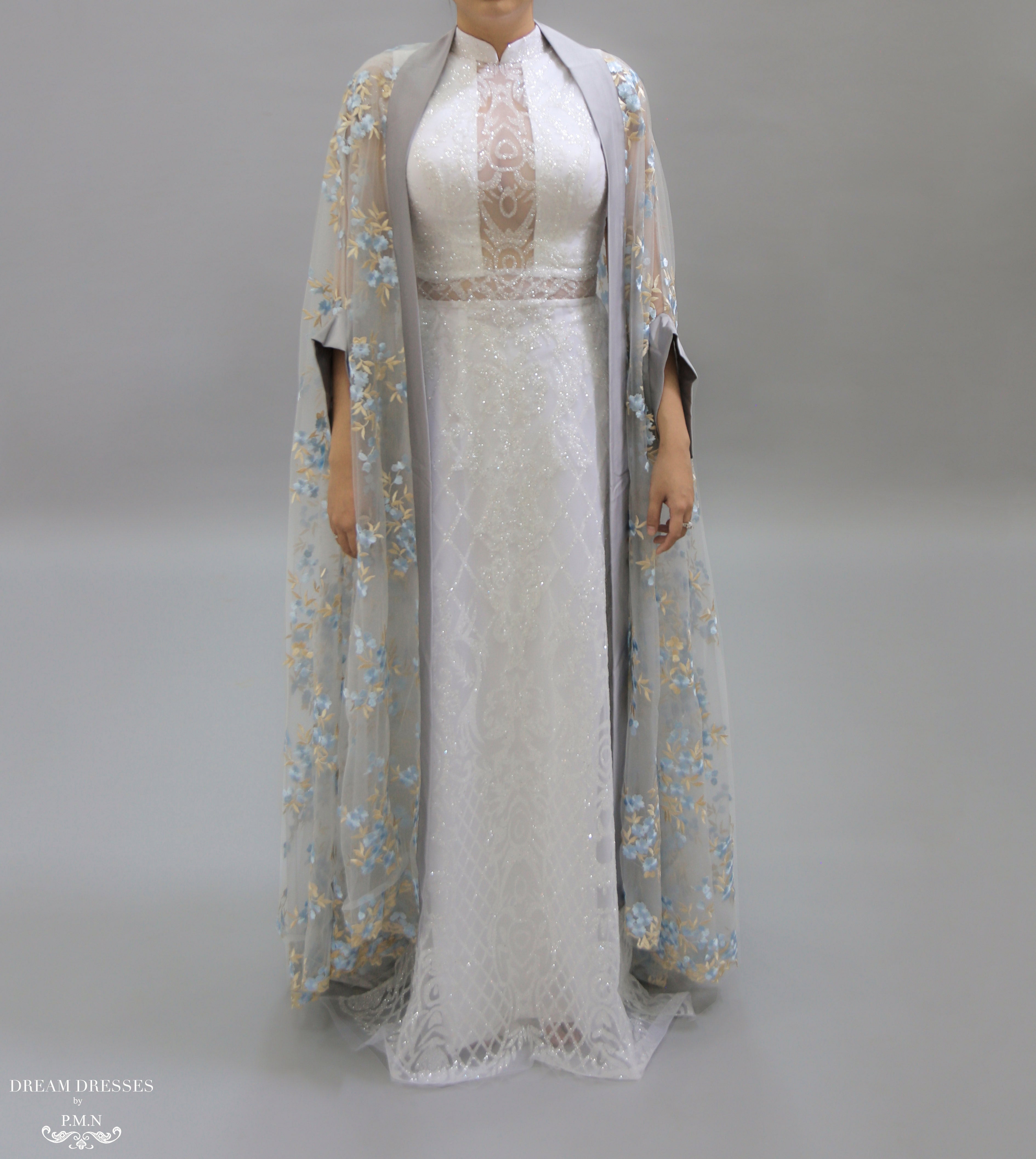 Floor Length Bridal Cape (#NAHLA)