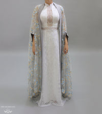 Floor Length Bridal Cape (#NAHLA) - Dream Dresses by P.M.N.