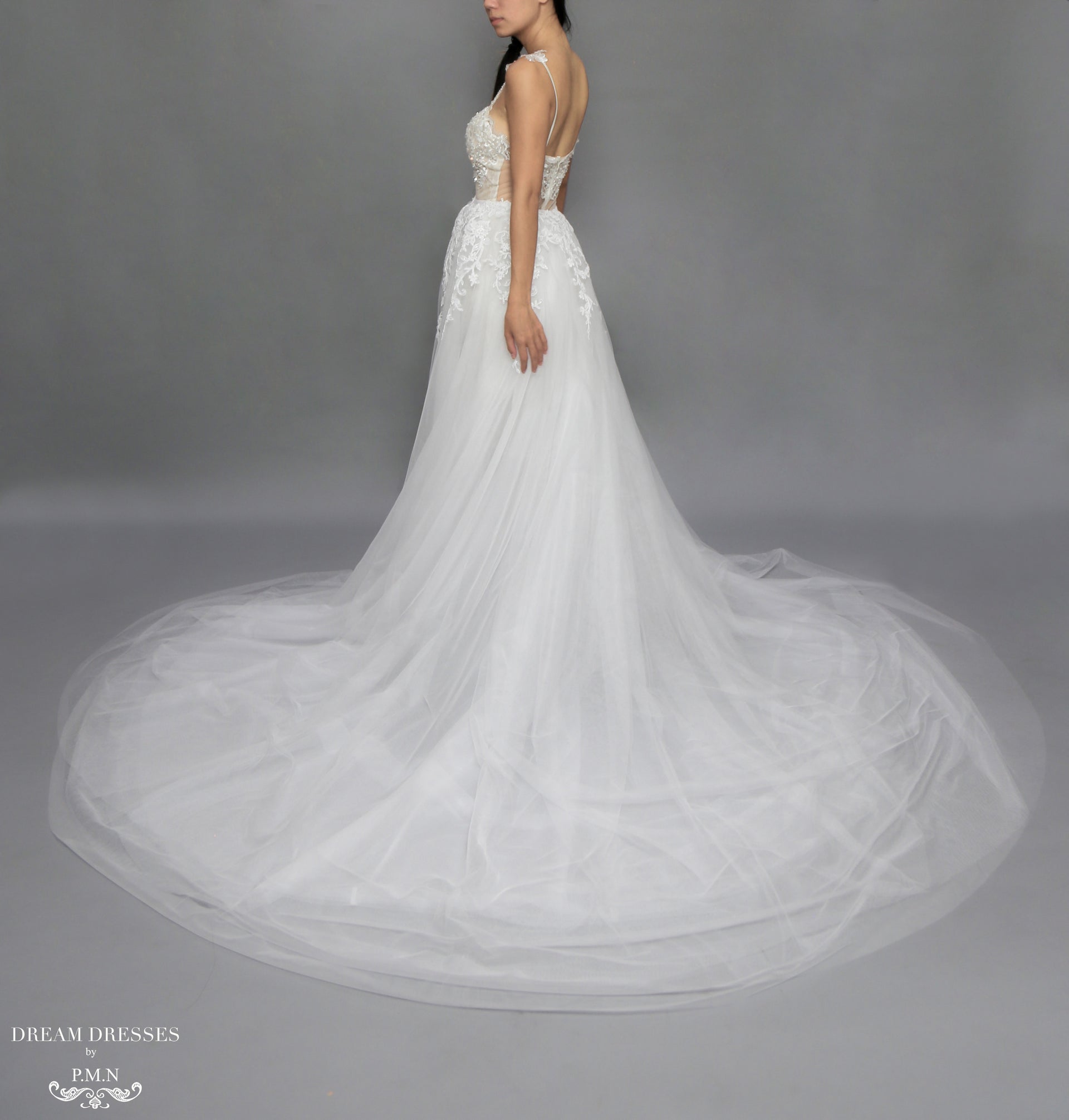 Detachable Wedding Overskirt (#Nova) - Dream Dresses by P.M.N.