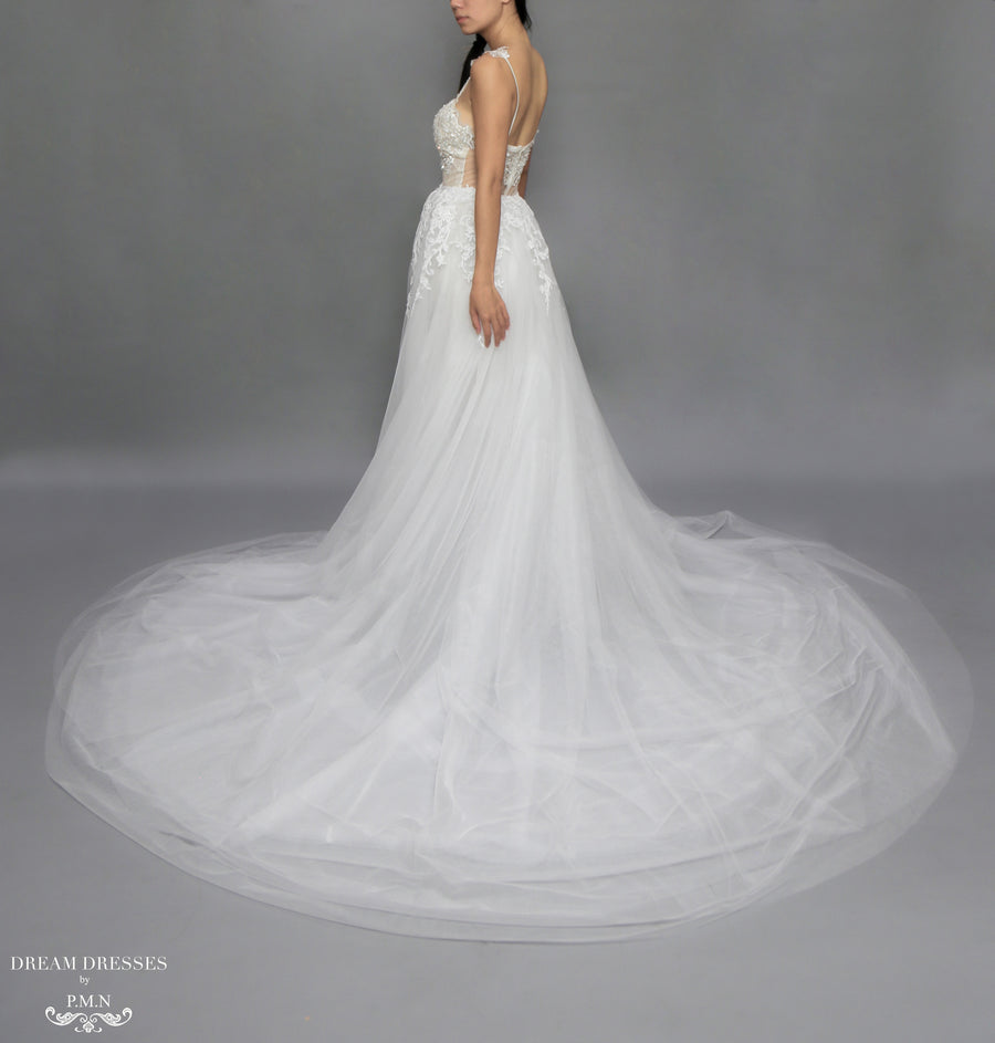 Detachable Wedding Overskirt (#Nova) - Dream Dresses by P.M.N.