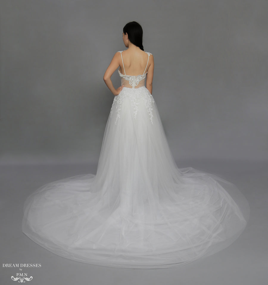 Detachable Wedding Overskirt (#Nova) - Dream Dresses by P.M.N.
