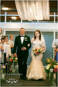 Blush Pink Ivory Mermaid Wedding Dress (#Mckenzie) - Dream Dresses by P.M.N
 - 7