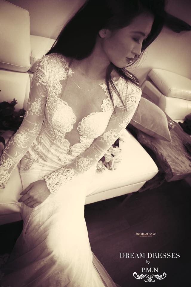 Fit & Flare Wedding Dress with Large Train Sample Sale Fit & Flare Wedding Dress with Large Train Sample Sale