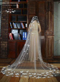 Champagne Ao Dai-Custom Made Vietnamese Bridal Dress (#PB103) - Dream Dresses by P.M.N
 - 4