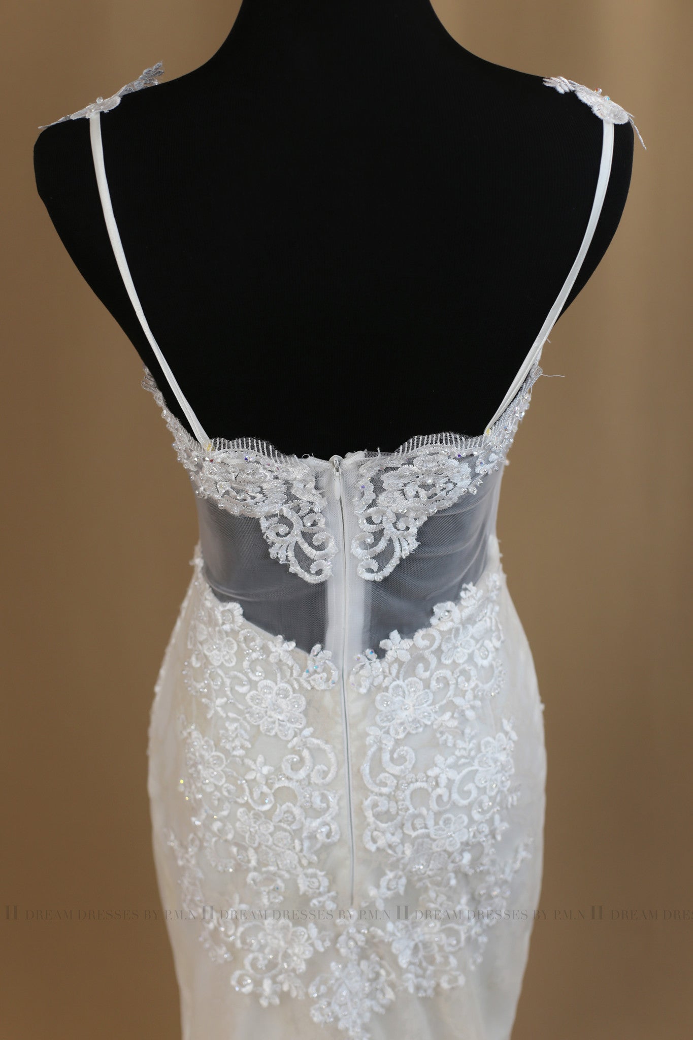 Blush Pink Ivory Short Wedding Dress (#Victoria) - Dream Dresses by P.M.N
 - 3