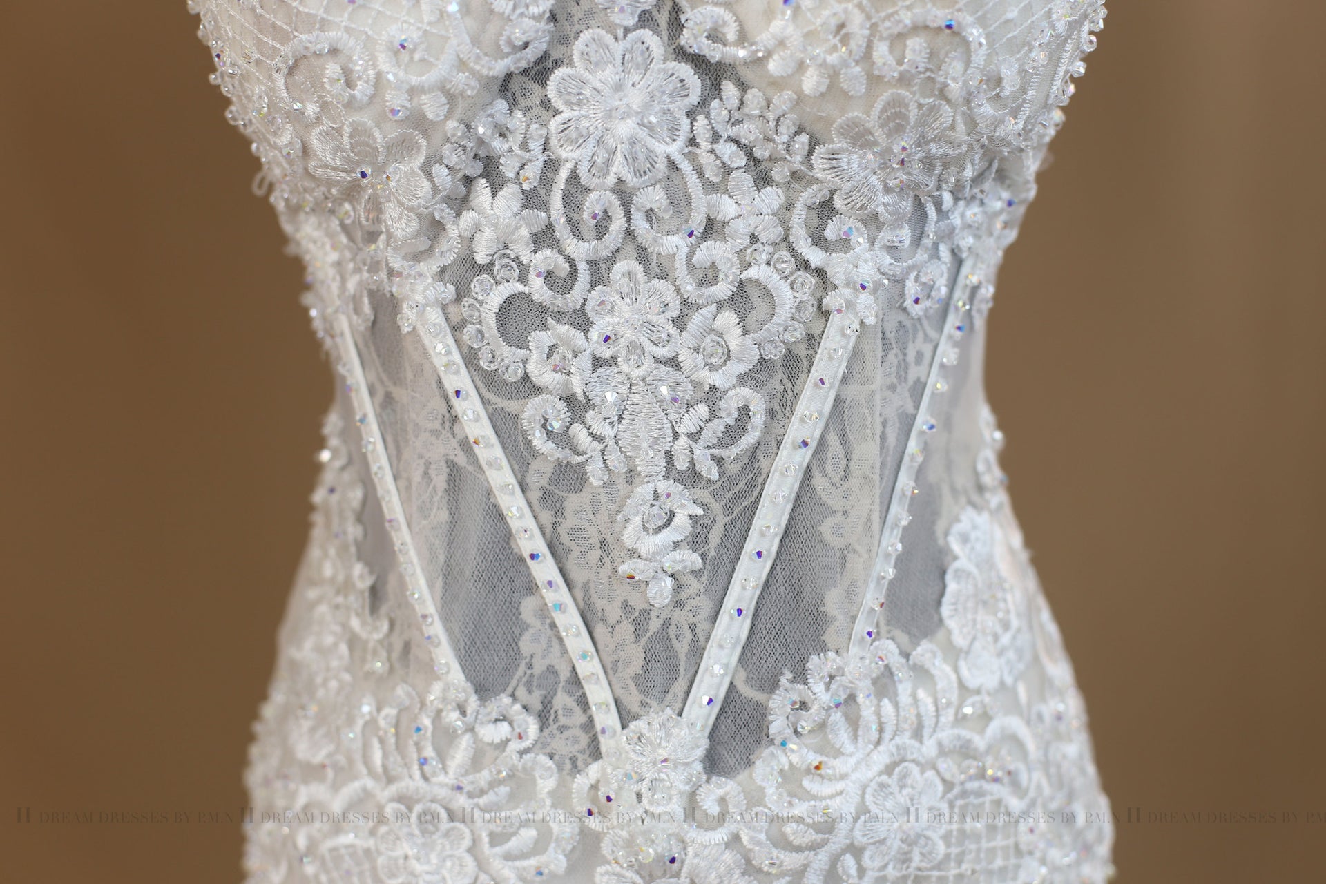 Blush Pink Ivory Short Wedding Dress (#Victoria) - Dream Dresses by P.M.N
 - 5