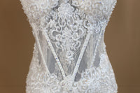Blush Pink Ivory Short Wedding Dress (#Victoria) - Dream Dresses by P.M.N
 - 5