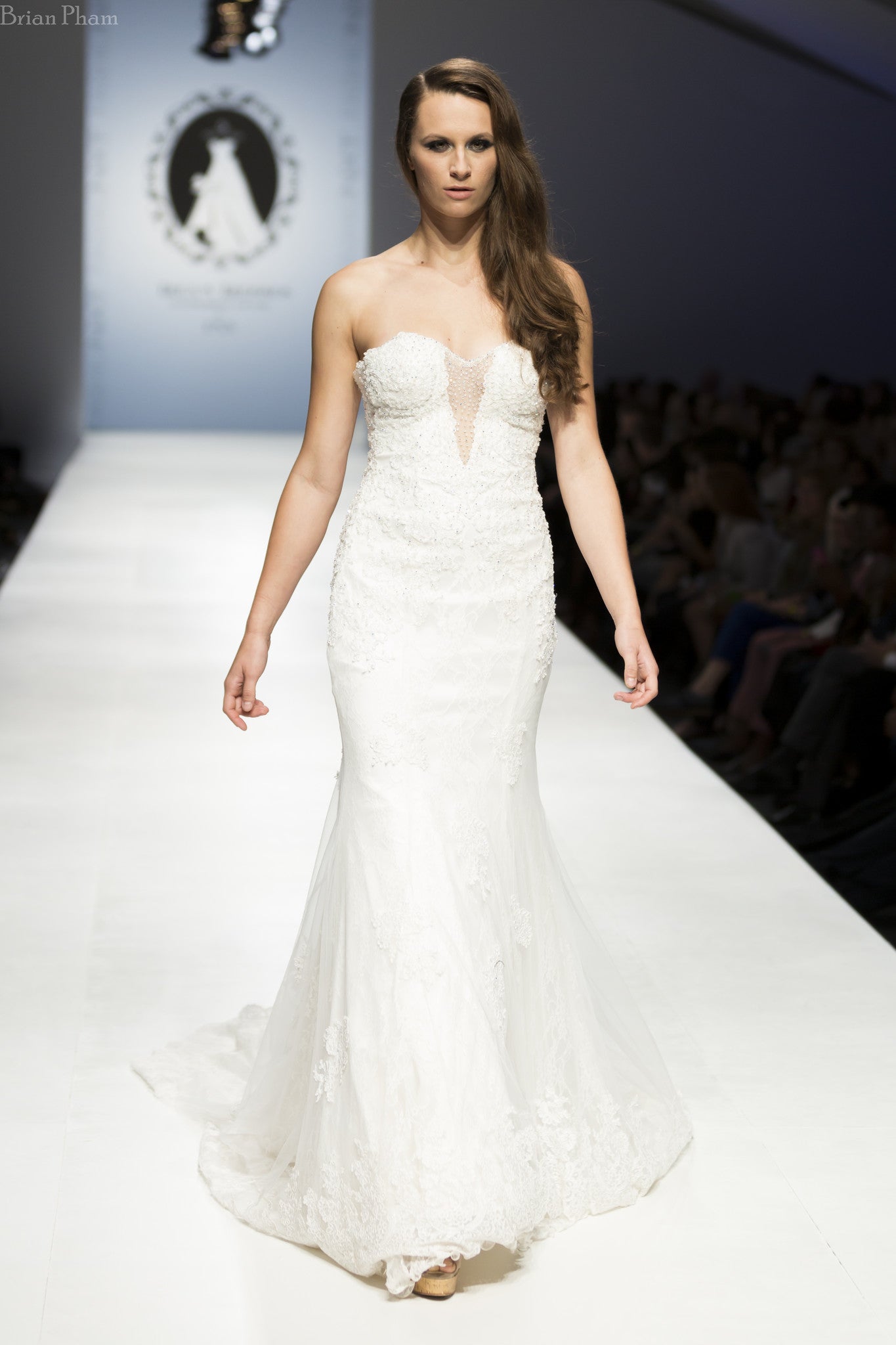 Strapless Plunging Neckline Mermaid Wedding Dress (Style Rosaleen #PB252) - Dream Dresses by P.M.N
 - 3