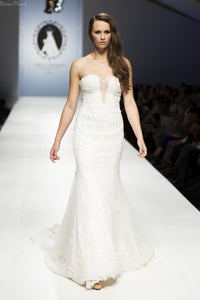 Strapless Plunging Neckline Mermaid Wedding Dress (Style Rosaleen #PB252) - Dream Dresses by P.M.N
 - 3