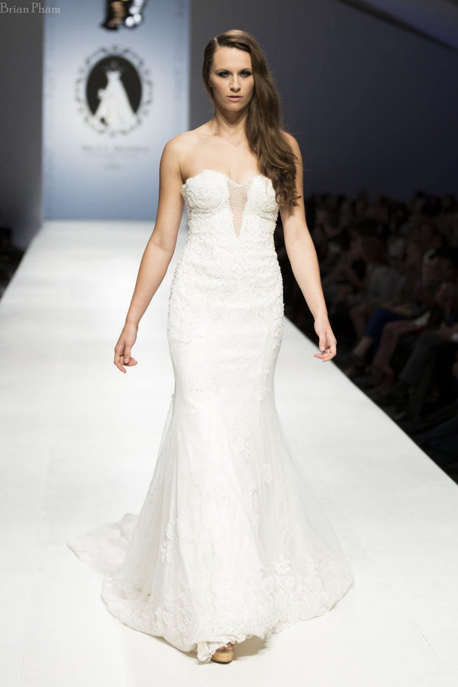 Strapless Plunging Neckline Mermaid Wedding Dress (Style Rosaleen #PB252) - Dream Dresses by P.M.N
 - 3