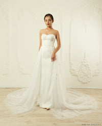 Lace Detachable Bridal Train (#Callie) - Dream Dresses by P.M.N.