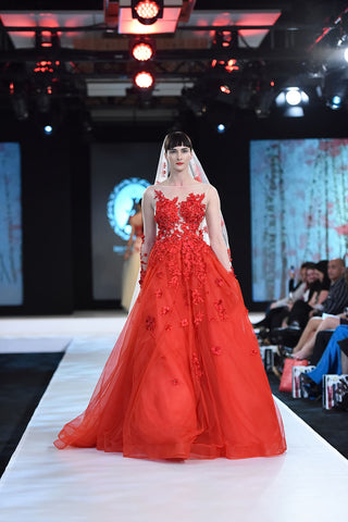 Red Ball Gown (Style Veronica #FW16101) - Dream Dresses by P.M.N
 - 1