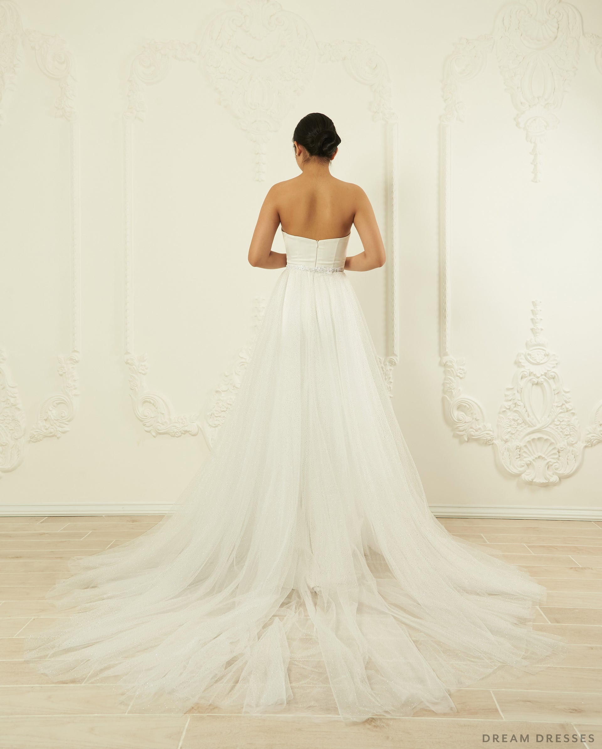Detachable Wedding Dress Overskirt (#Priya) - Dream Dresses by P.M.N.