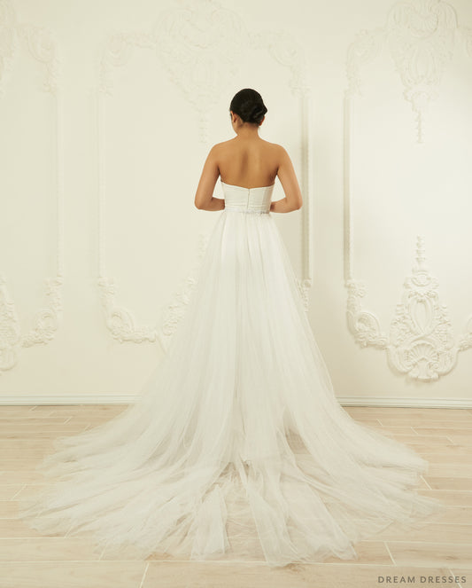 Detachable Wedding Dress Overskirt (#Priya) - Dream Dresses by P.M.N.
