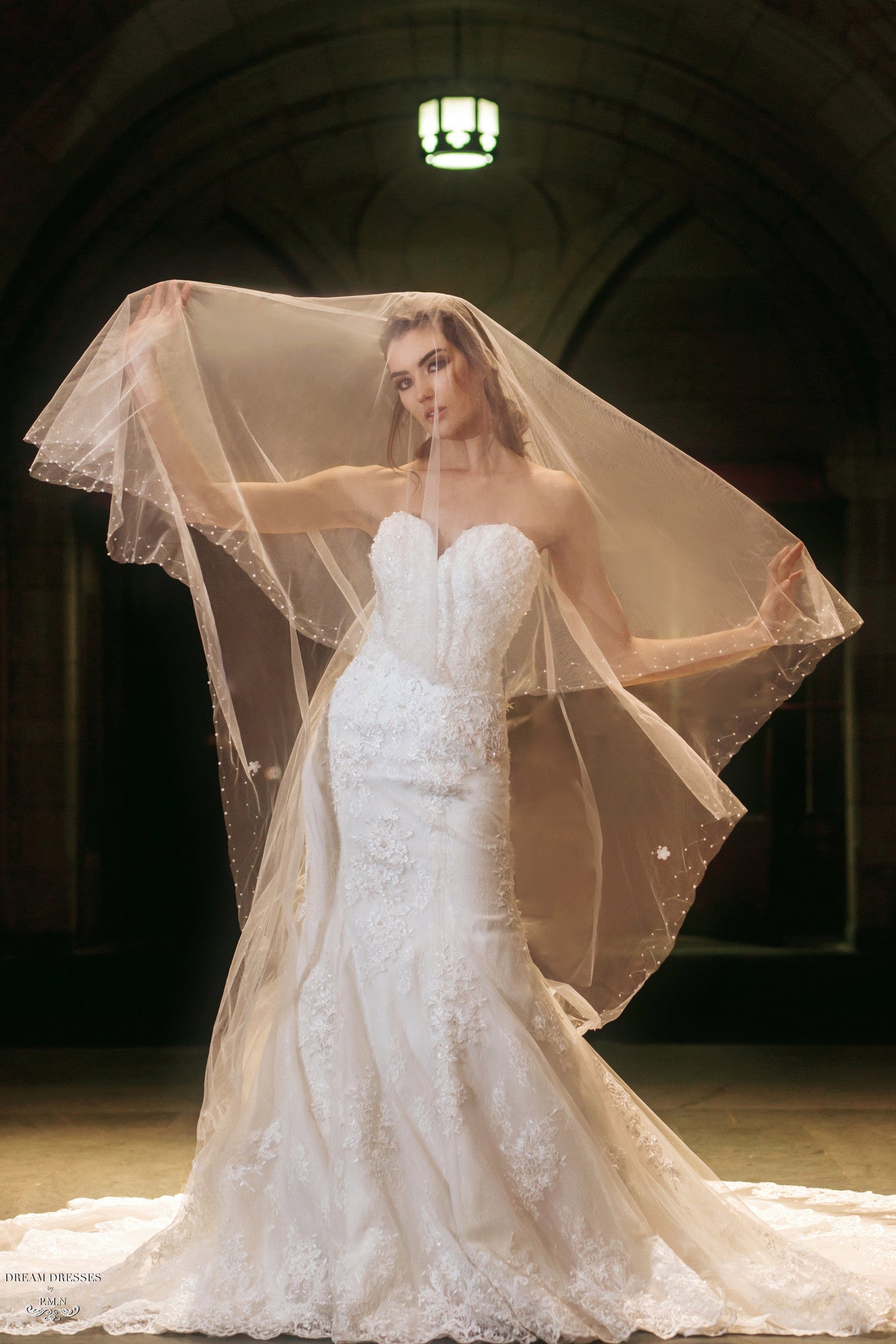 Two Tier Tulle Wedding Veil (#Rebekah) Two Tier Tulle Wedding Veil (#Rebekah)