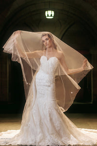 Two Tier Tulle Wedding Veil (#Rebekah) - Dream Dresses by P.M.N.