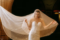 Two Tier Tulle Wedding Veil (#Rebekah) - Dream Dresses by P.M.N.