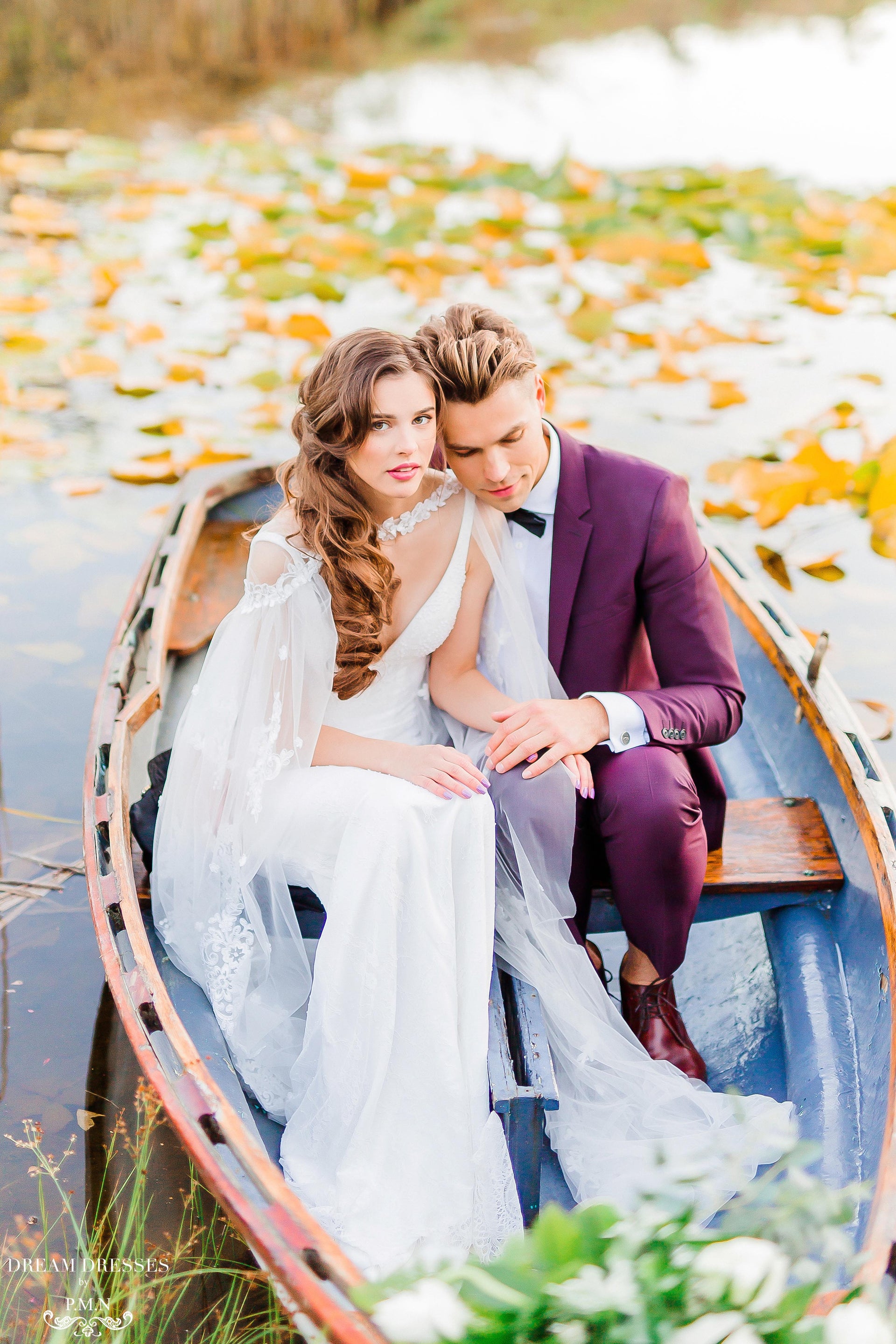 Chapel Bridal Cape Veil (#VEDA) - Dream Dresses by P.M.N.