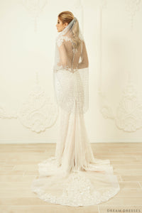 Wedding Veil With Crystals (#Roseta) - Dream Dresses by P.M.N.