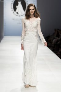 Modern Long Sleeve Wedding Dress (#SS16101) - Dream Dresses by P.M.N
 - 2