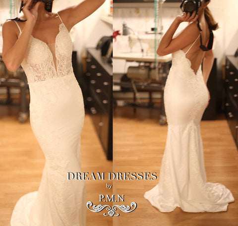 Sexy Low Back Wedding Dress (#SS16301) - Dream Dresses by P.M.N
 - 1