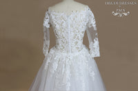 Detachable Cathedral Bridal Train (#SS16302) - Dream Dresses by P.M.N
 - 4