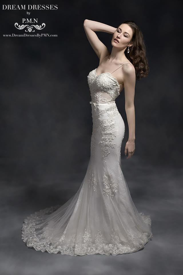 Open Back Mermaid Wedding Dress (Style #SS16311) - Dream Dresses by P.M.N
 - 1