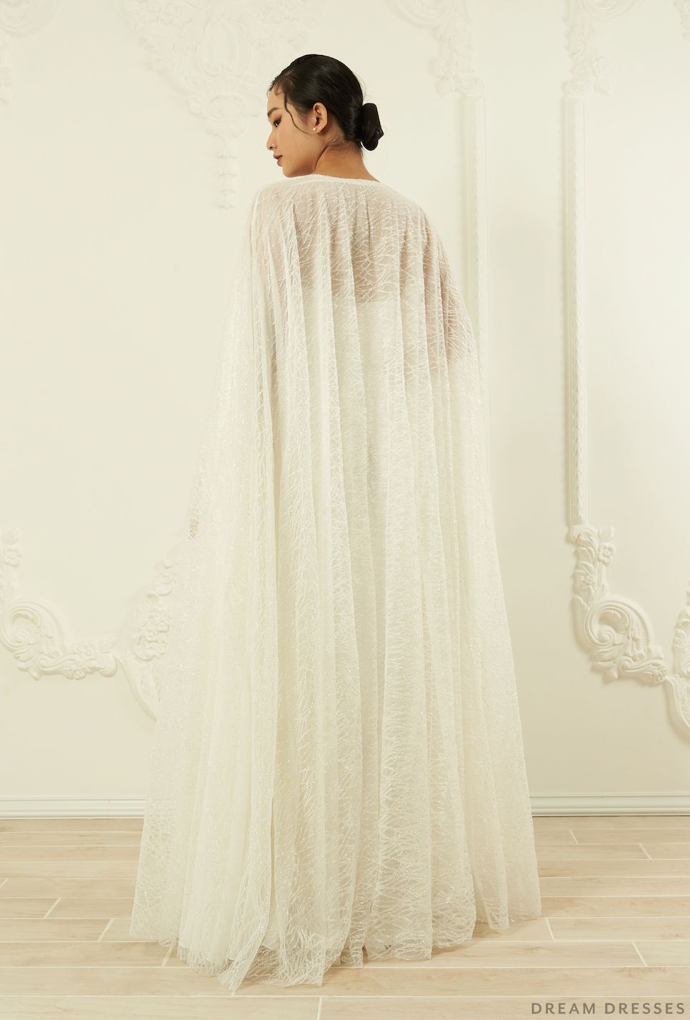 Sparkling Bridal Cape (#ELIANA)